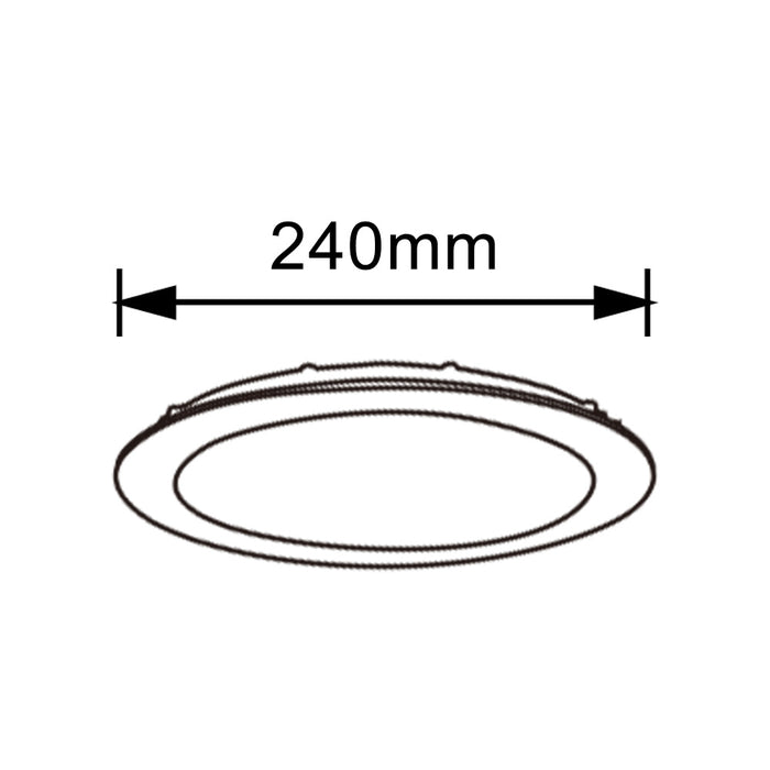 Pannello LED da incasso 20W P-225A-T3C