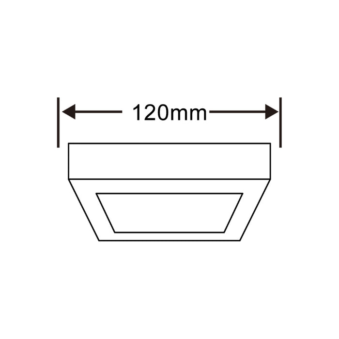 Pannello LED a soffitto 6W P-120B-Q3C