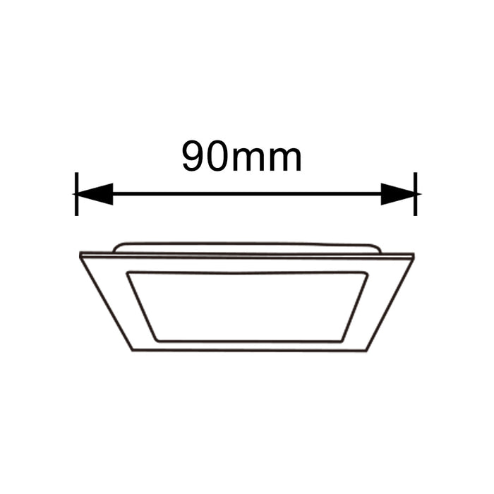 Pannello LED da incasso 3W P-73A-Q3C