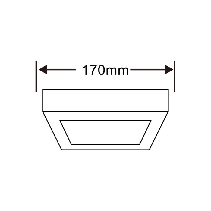 Pannello LED a soffitto 12W P-170B-Q3C