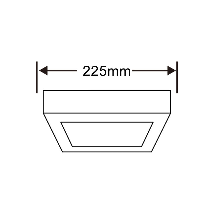 Pannello LED a soffitto 18W P-225B-Q3C