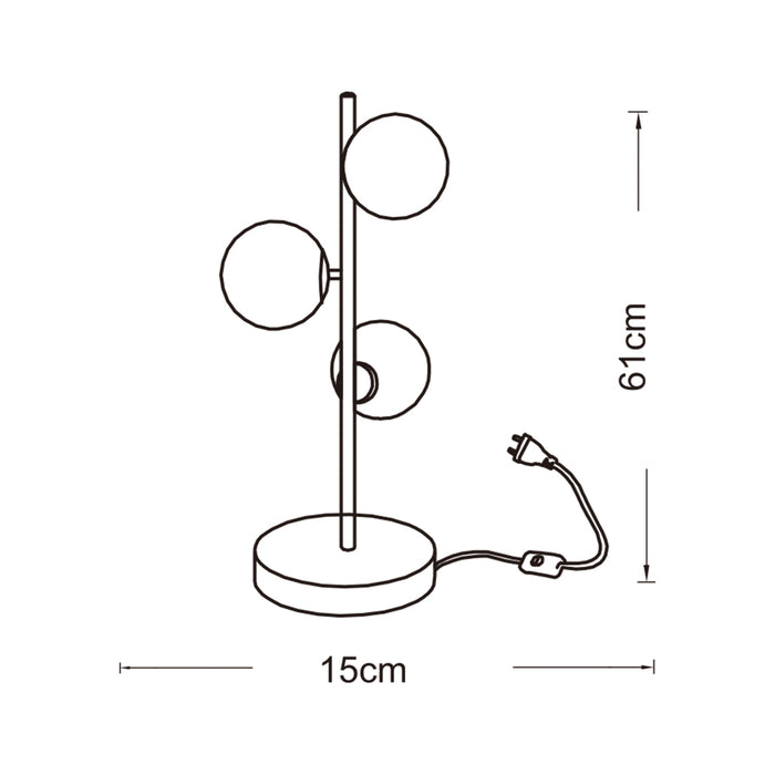 Lampada da scrivania G9 D33