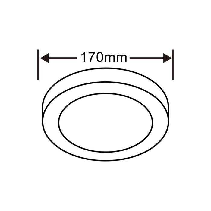 Pannello LED a soffitto 12W P-170B-T3C