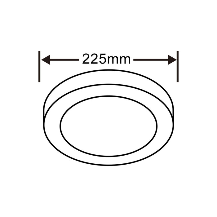 Pannello LED a soffitto 18W P-225B-T3C