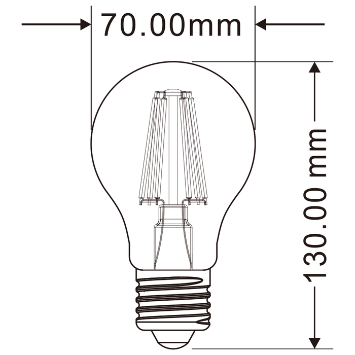 Lampadina LED E27 12W A70-TN