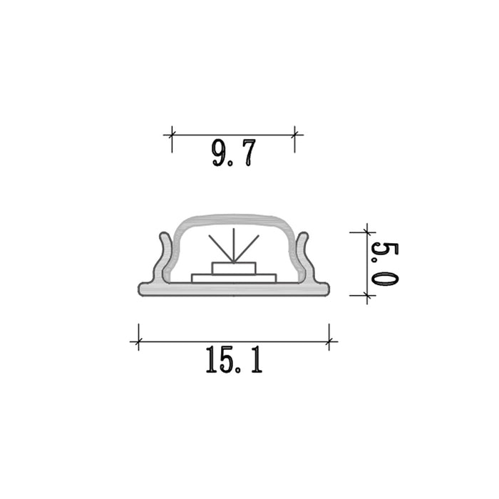 Profili per strisce led AL-19-S