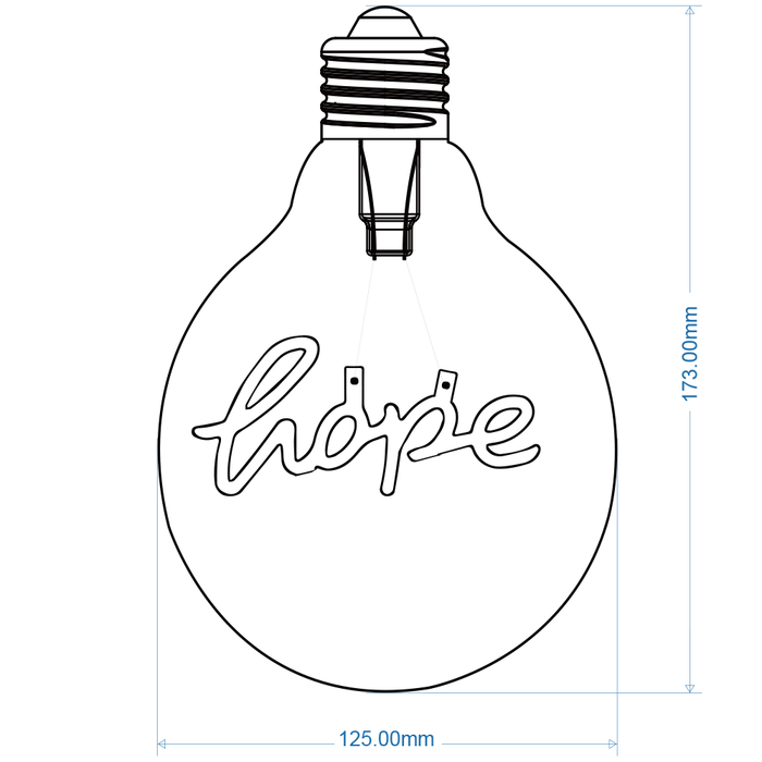 Lampadina LED E27 4W G125-hope