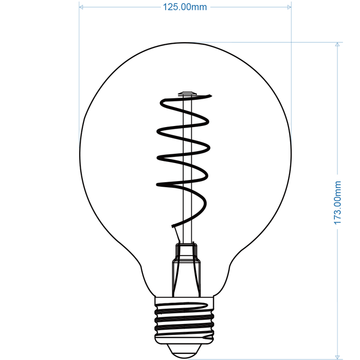 Lampadina LED E27 4W G125-S-OC