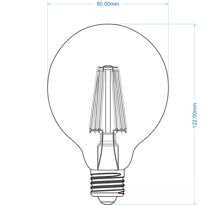 Lampadina LED E27 12W G80-12W-N