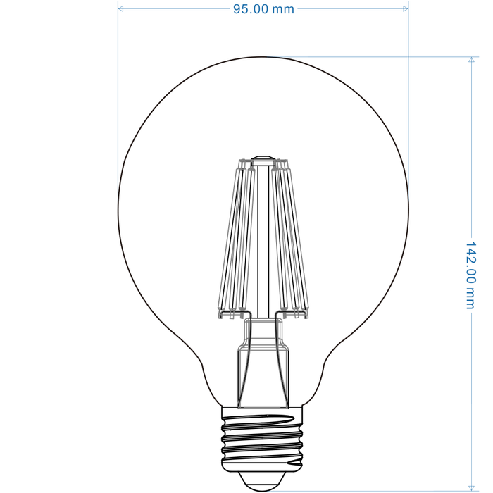 Lampadina LED E27 15W G95-15W-N