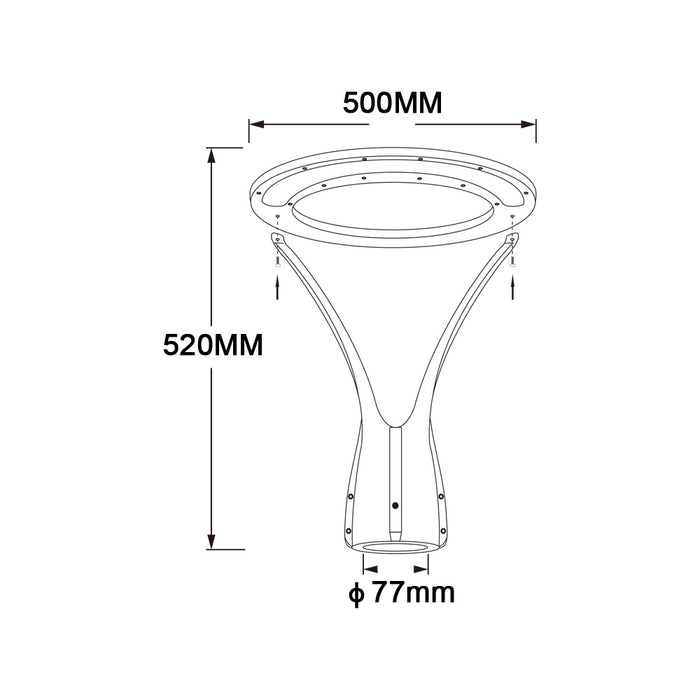 Lampada da giardino GD-100W-C