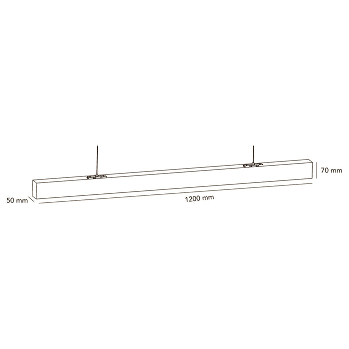 Lampada lineare a sospensione LL57-120C-N3C