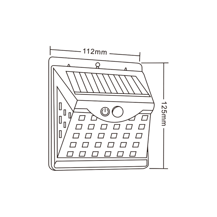 Applique solare con sensore SO-A3-C