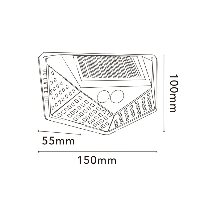 Applique solare con sensore SO-A4-N