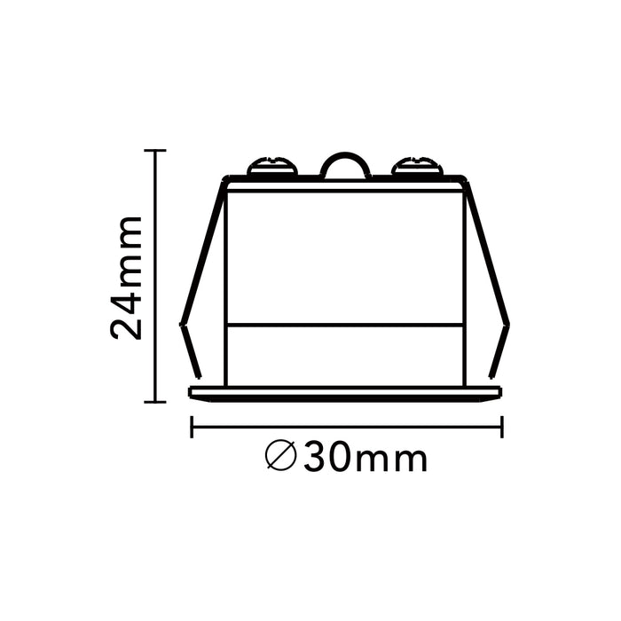 Faretto da incasso TSD009-25-3C