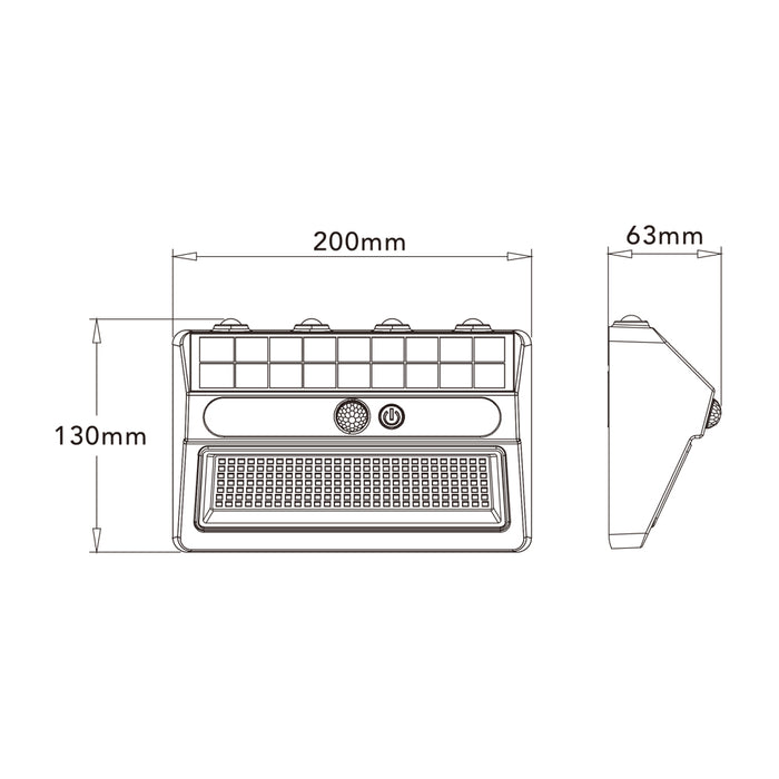 Applique solare con sensore ZQ-BD-004JX