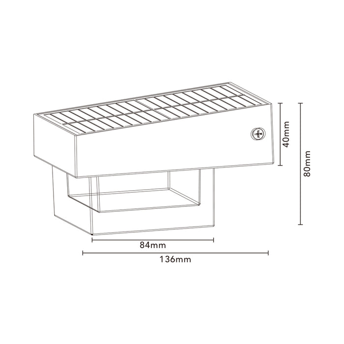 Applique solare con sensore ZQ-BD-005GY