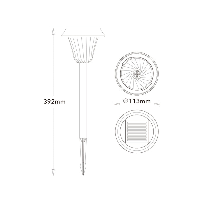 Faretto solare da giardino ZQ-FY-T26