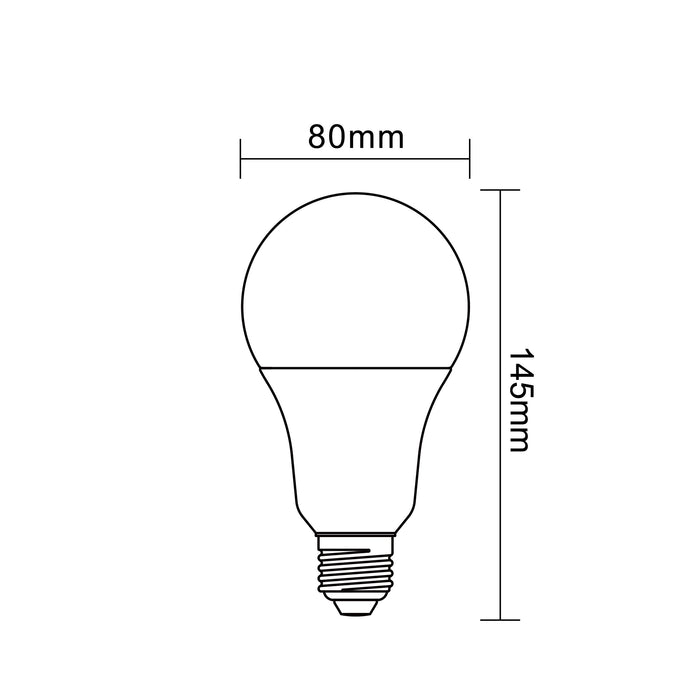 LAMPADINA LED E27 18W A80-09N