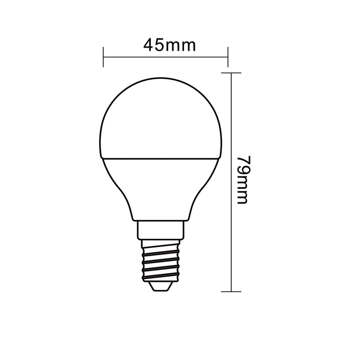 LAMPADINA LED E14 6W G45-03N