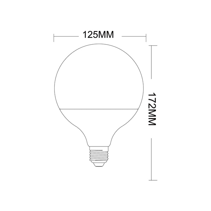 LAMPADINA LED E27 20W G125-20W-F