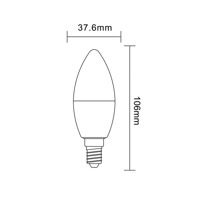 LAMPADINA LED E14 9W C36-9W-C