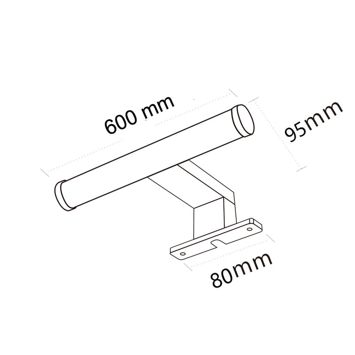 LAMPADA LED DA SPECCHIO 9W 600PC-AN