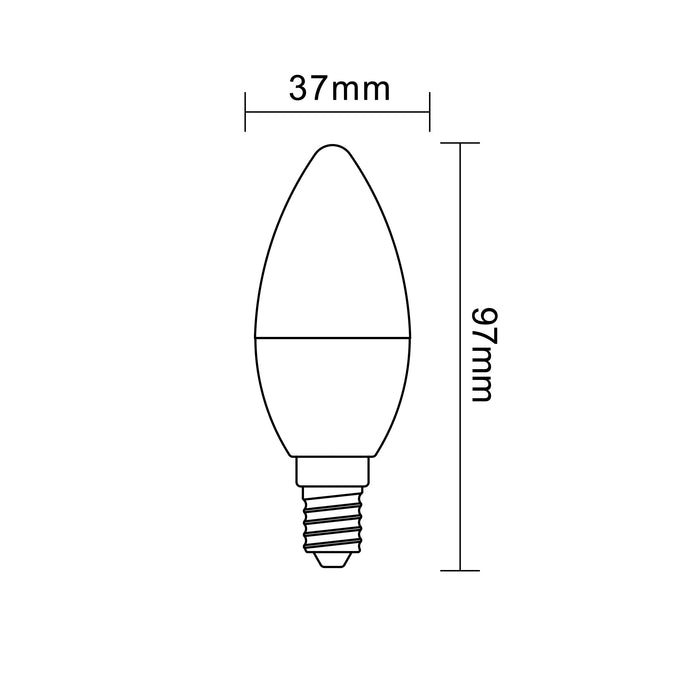 LAMPADINA LED E14 6W C36-03C