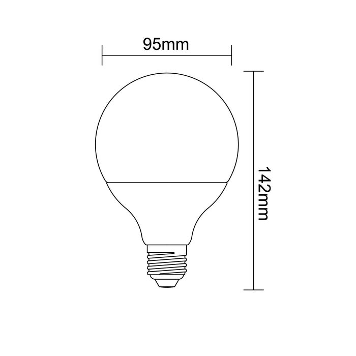 LAMPADINA LED E27 18W G95-09F