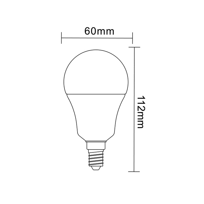 LAMPADINA LED E14 12W A60T-12W-F