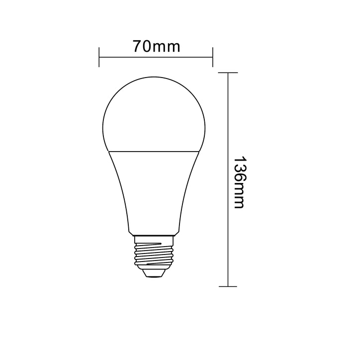 LAMPADINA LED E27 16W A70-16W-C