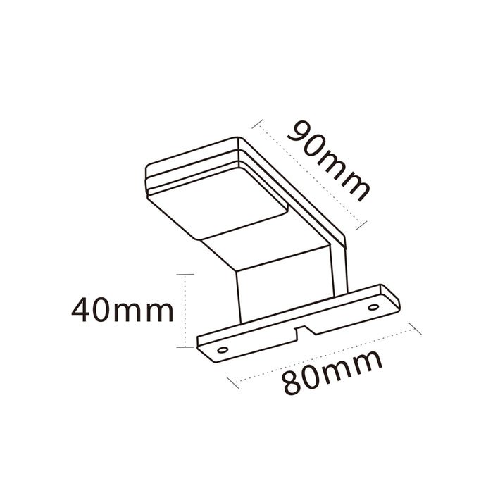 LAMPADA LED DA SPECCHIO 3W 90PB-NN