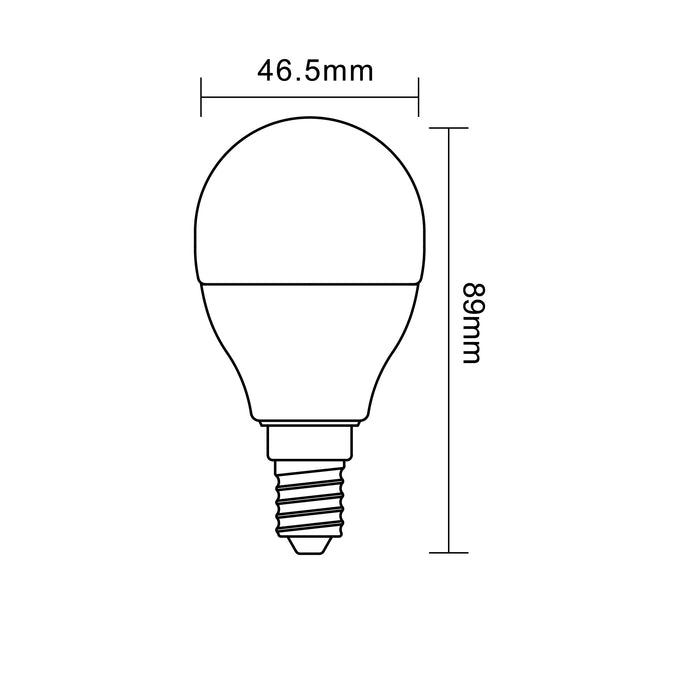 LAMPADINA LED E14 8W G45-08N