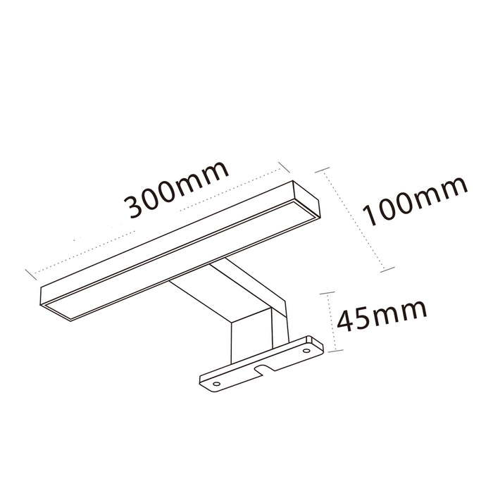 LAMPADA LED DA SPECCHIO 5W 300PB-NN