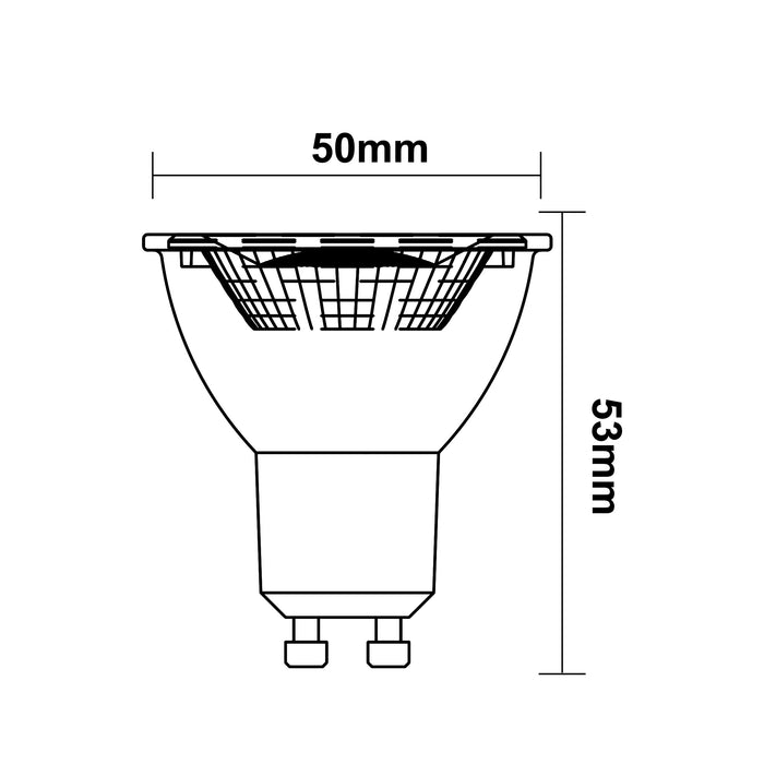 LAMPADINA LED GU10 6W GU10-07F