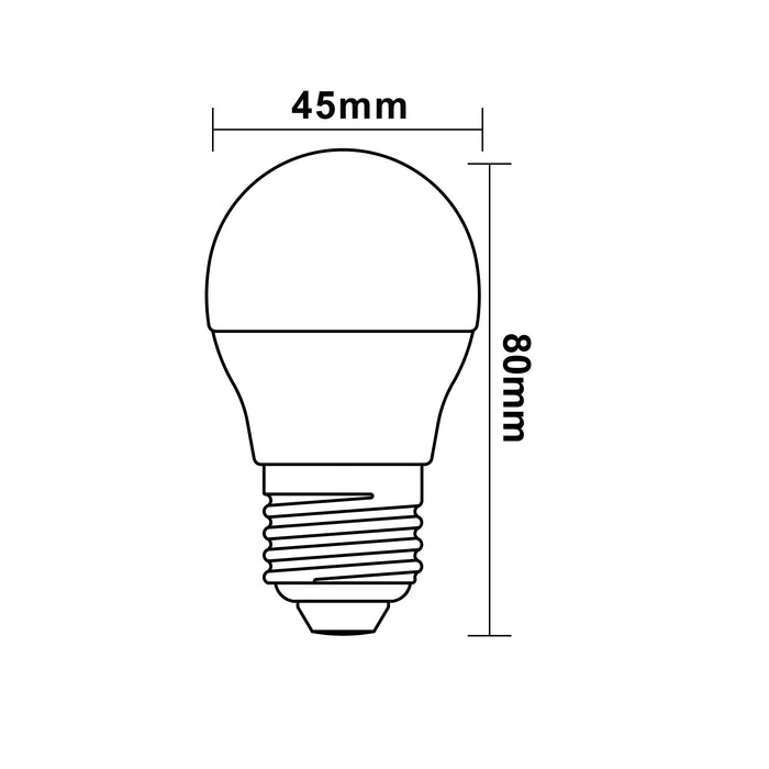 LAMPADINA LED E27 6W G45-04C