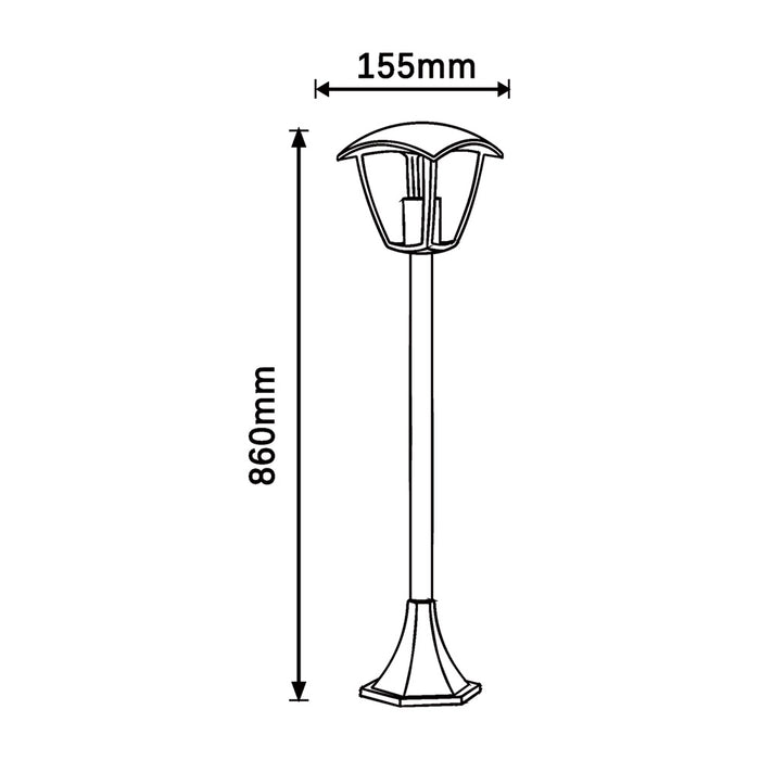 Lampione da giardino 819PB-B860-G