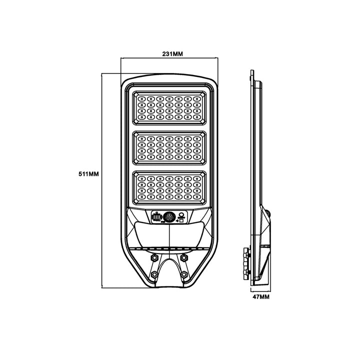 Lampione solare J02-180W-F