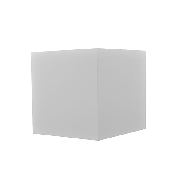 Applique in Gesso Bianco Led a Forma di Cubo G9  E15